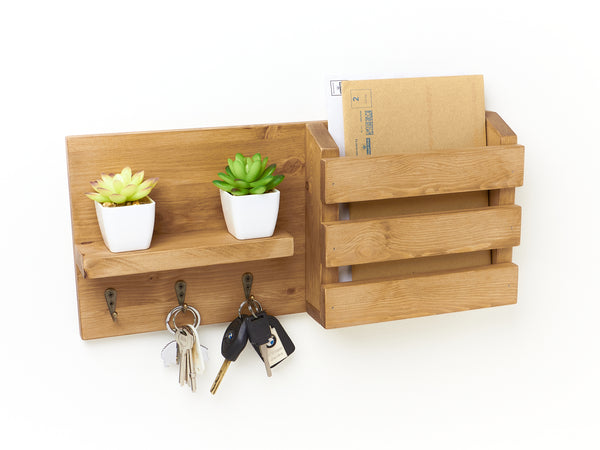 Key & Letter Holder with Shelf