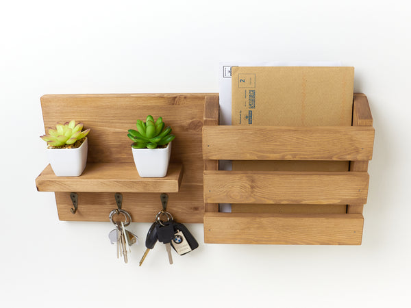 Key & Letter Holder with Shelf