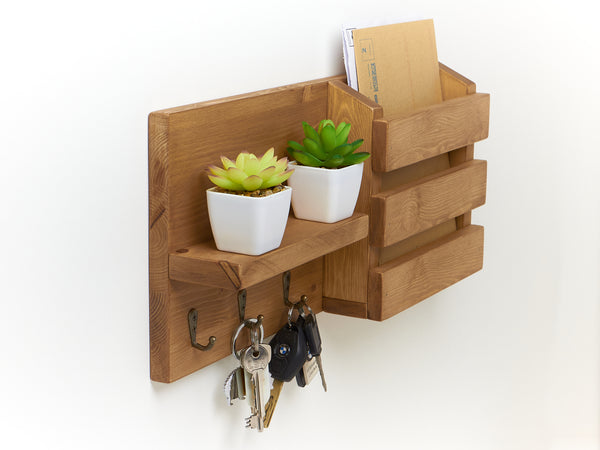 Key & Letter Holder with Shelf