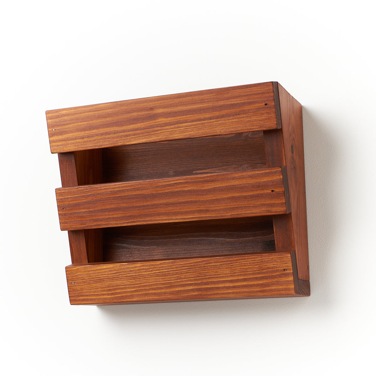 Rustic Wooden Letter Holder - Wall-Mounted Mail Organiser for Home and ...
