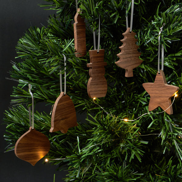 Hardwood Christmas Tree Decorations