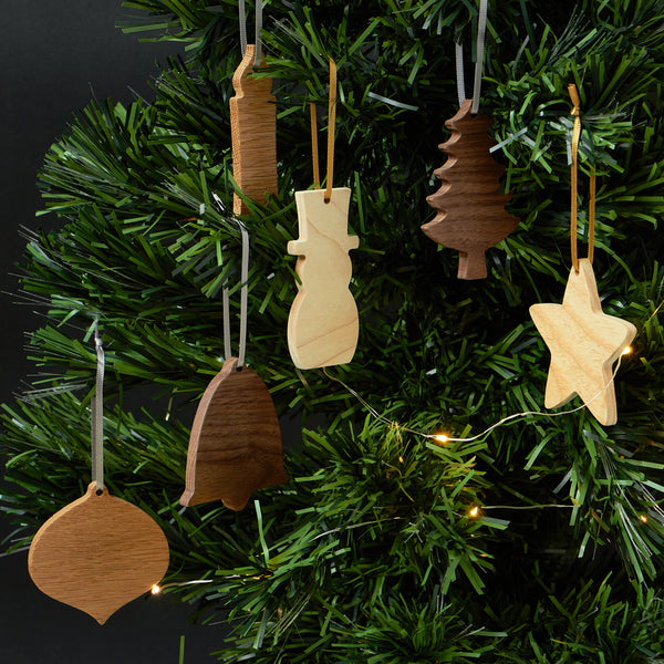 Hardwood Christmas Tree Decorations