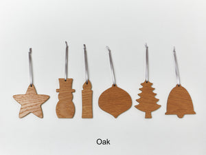 Hardwood Christmas Tree Decorations
