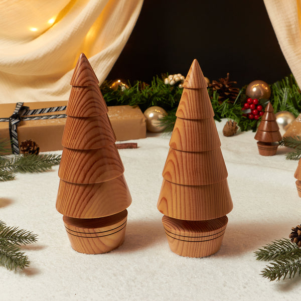 Large Wooden Turned Christmas Tree