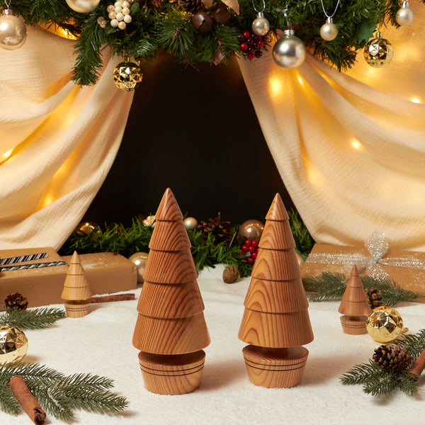 Large Wooden Turned Christmas Tree