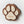 3D-effect Wood Engraved Paw Print, made with Walnut & Maple hardwoods
