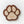 3D-effect Wood Engraved Paw Print, made with Walnut & Maple hardwoods