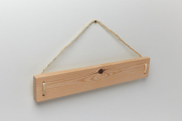 Blank Rustic Rope Wooden Sign