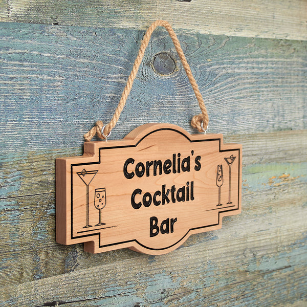 Personalised Engraved Home Bar Sign