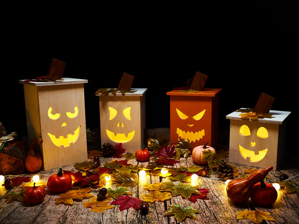 Wooden Pumpkin Boxes