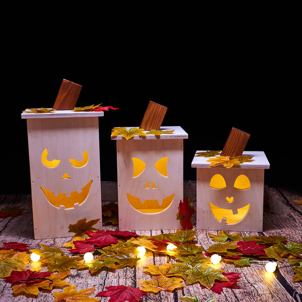 Wooden Pumpkin Boxes