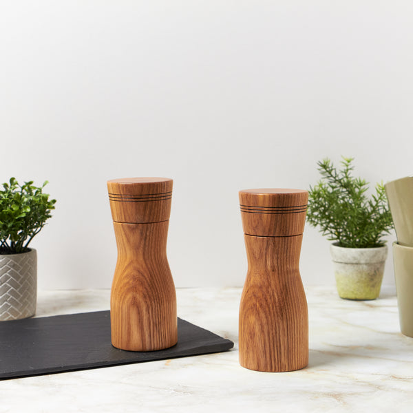 Wooden Ash Salt & Pepper Mills