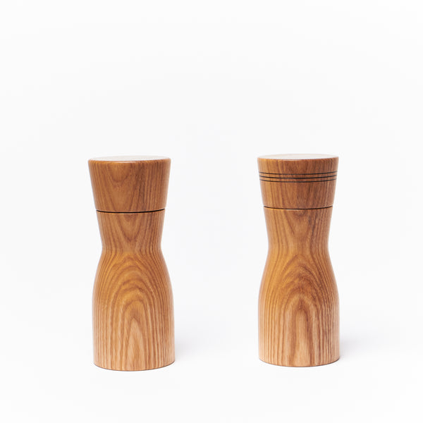 Wooden Ash Salt & Pepper Mills