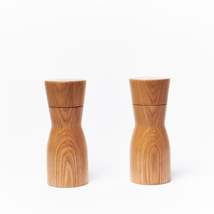 Wooden Ash Salt & Pepper Mills