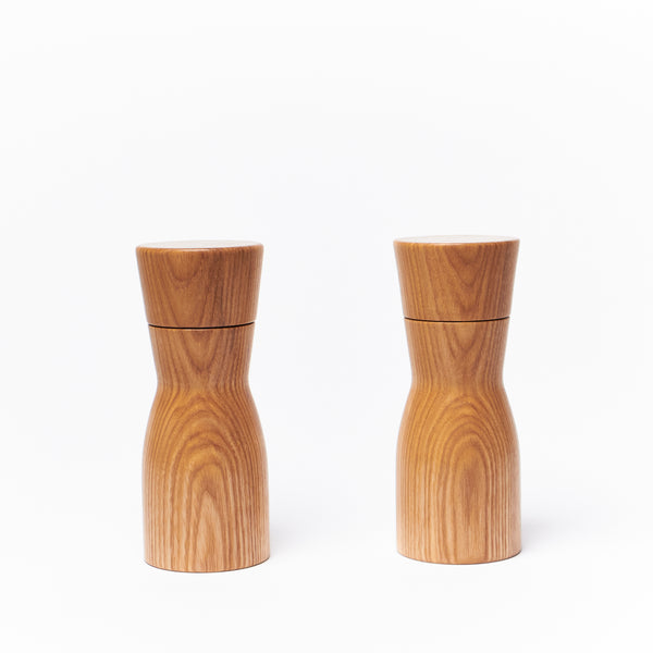 Wooden Ash Salt & Pepper Mills