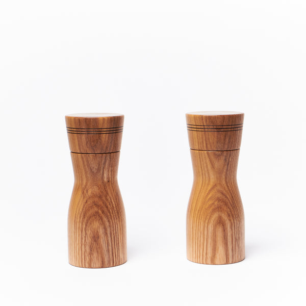 Wooden Ash Salt & Pepper Mills