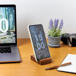Handmade Walnut Phone Stand
