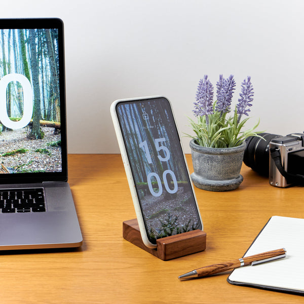 Handmade Walnut Phone Stand