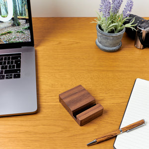 Handmade Walnut Phone Stand