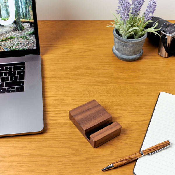 Handmade Walnut Phone Stand