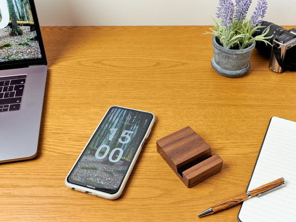 Handmade Walnut Phone Stand