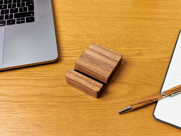 Handmade Walnut Phone Stand