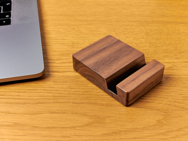 Handmade Walnut Phone Stand