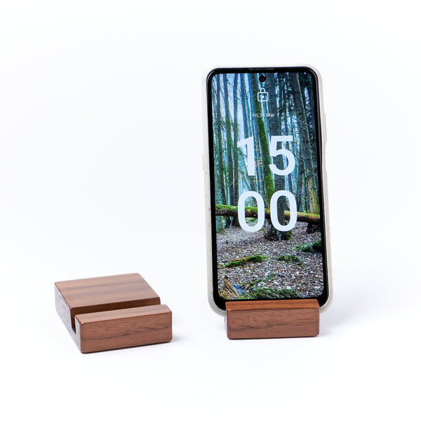 Handmade Walnut Phone Stand