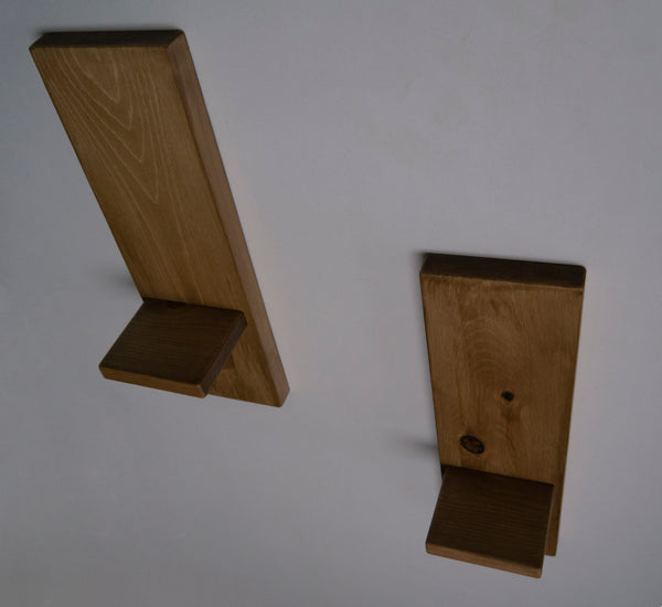 Small Rustic Wooden Candle Shelves