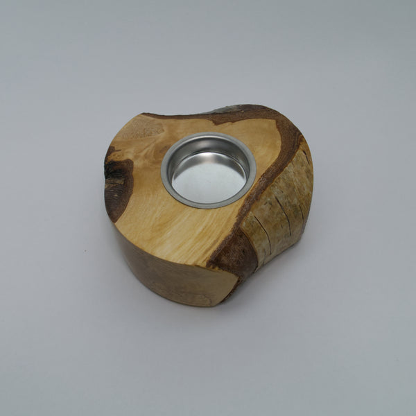 Live-Edge Birch Tealight Holder