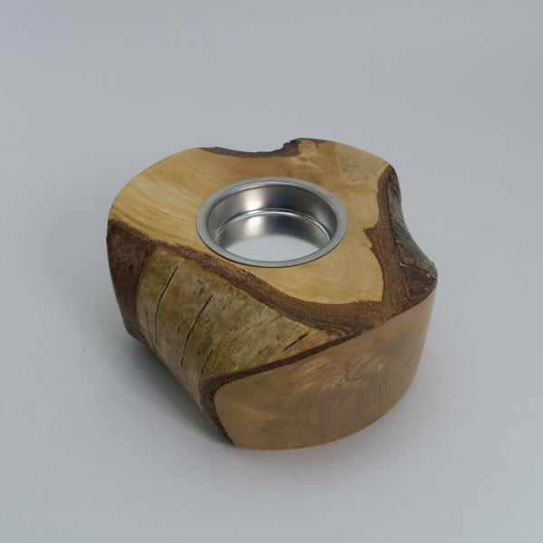 Live-Edge Birch Tealight Holder