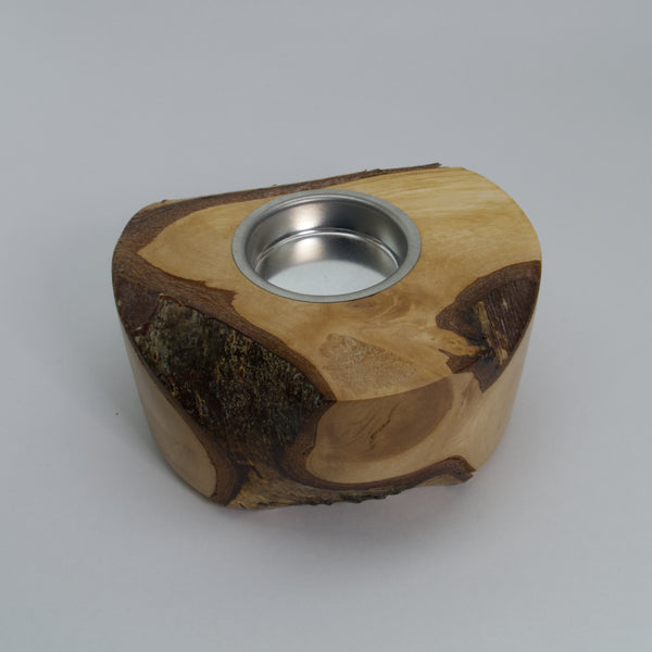 Live-Edge Birch Tealight Holder