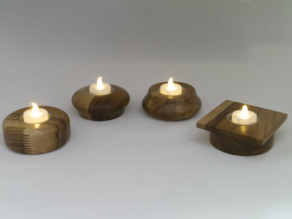 Walnut Tealight Holder