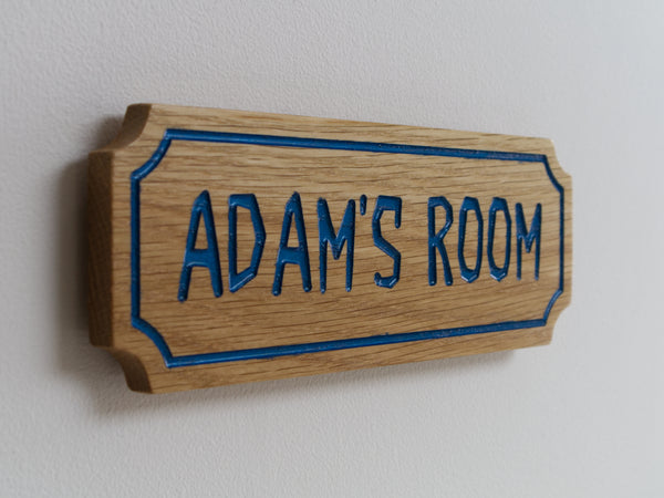 Oak Personalised Wooden Plaque Sign