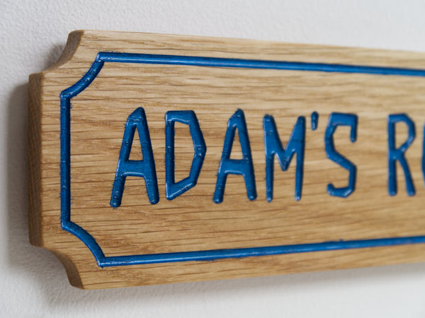 Oak Personalised Wooden Plaque Sign